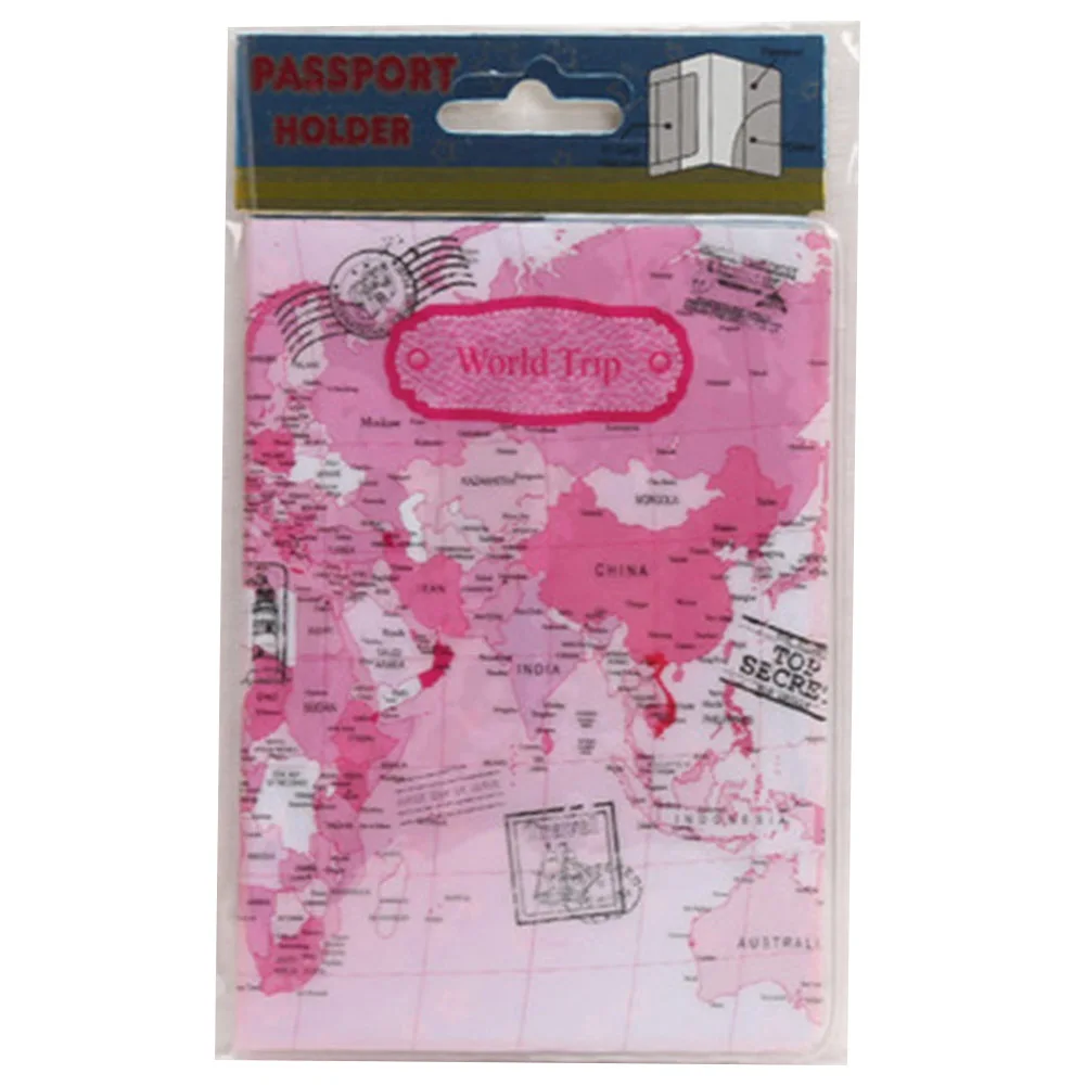 

Colorful World Map Passports ID Credit Card Bag Passports Holder Travel Accessories Popular