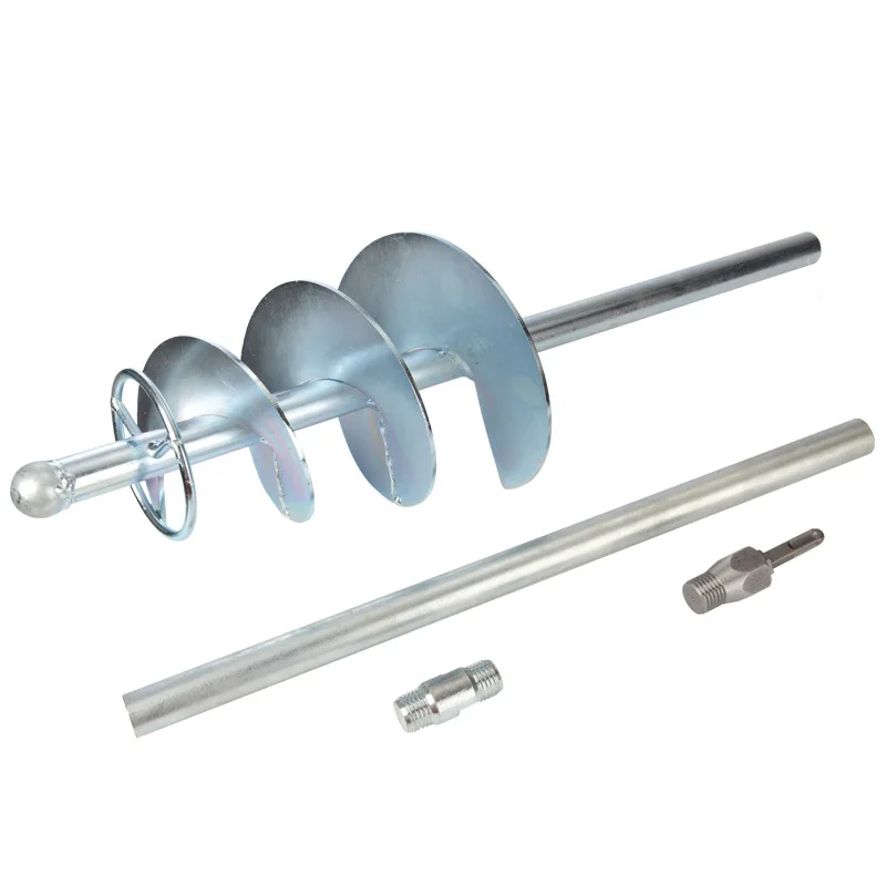 

Hammer Cement Stirrer Tiling Tool Lengthen Snail-Stir Gray Useful Product Concrete Mix Gray Rod Spiral Leaf
