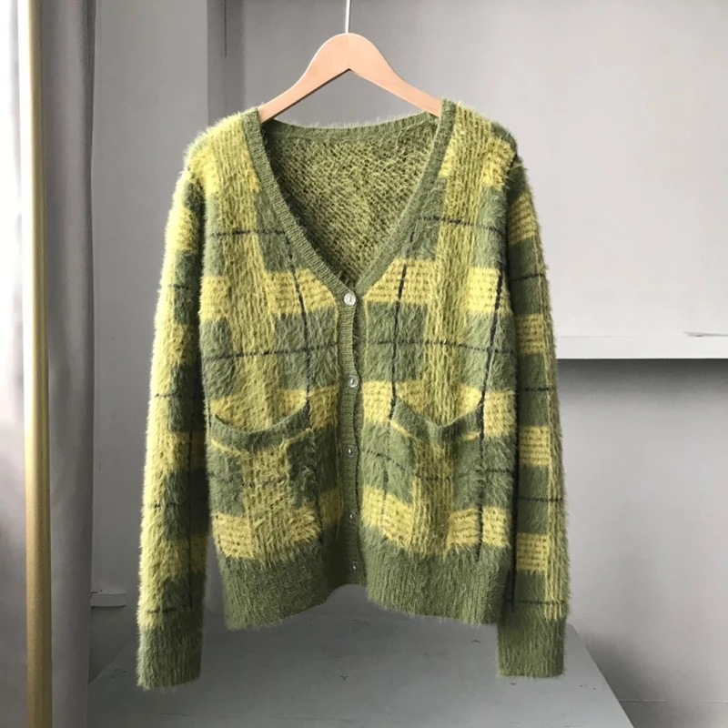 Vintage Mohair Sweater Women Knitted 