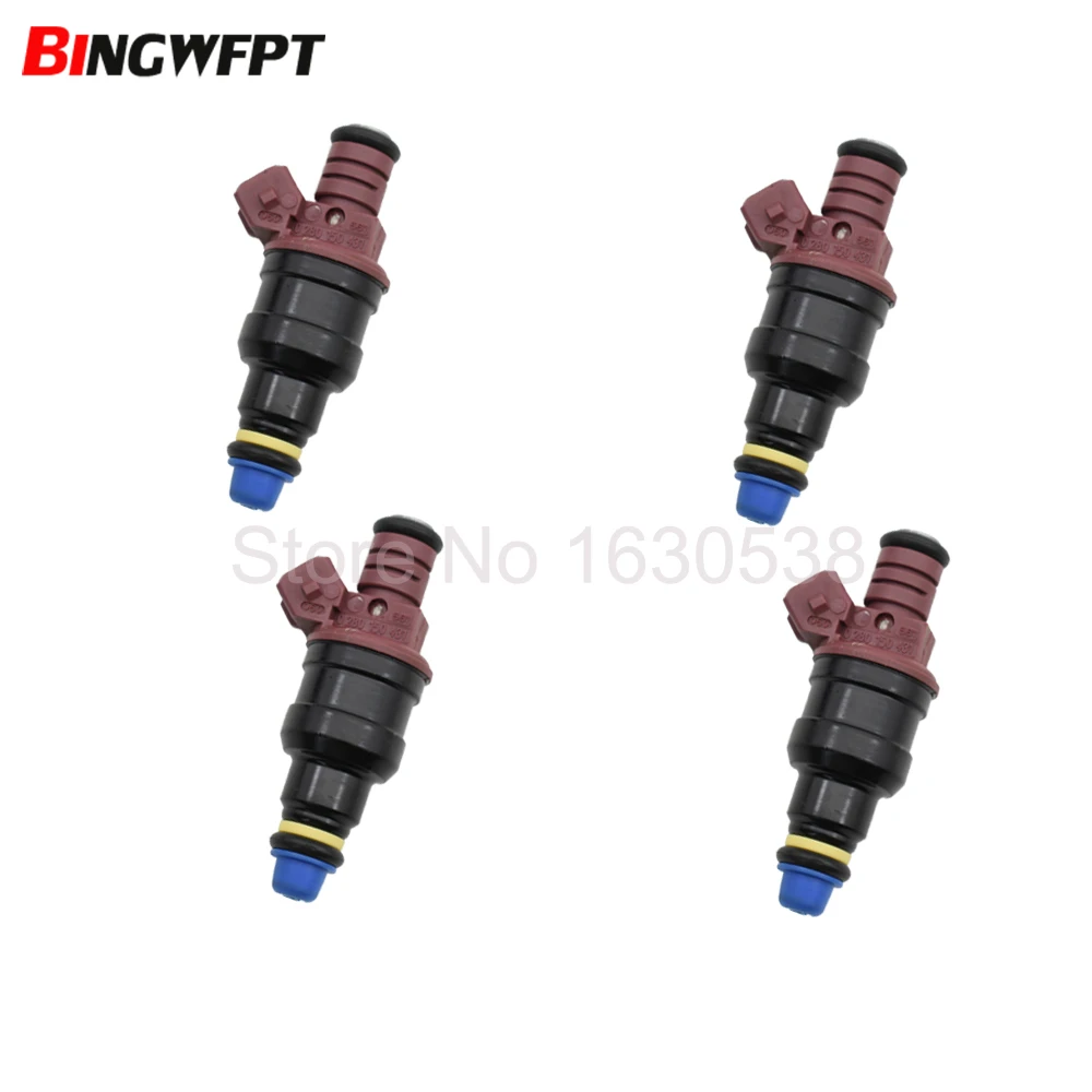 4pc Fuel Injector Nozzle Bico 0280150431 High Performance For SAAB 9-3 900 9000 2.0L 2.3L I4 TURBO 94-01 0 280 150 431