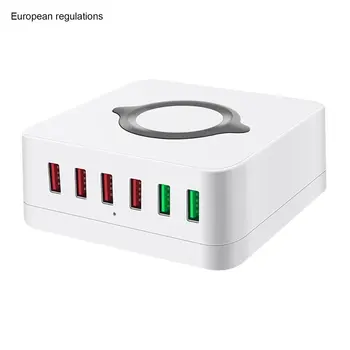 

Universal 6 Ports QC3.0 USB Hub Smart USB Charger Fast Charging Station Stand Dock Hub 5V/2.4A Quick Charge For Mobile Phone