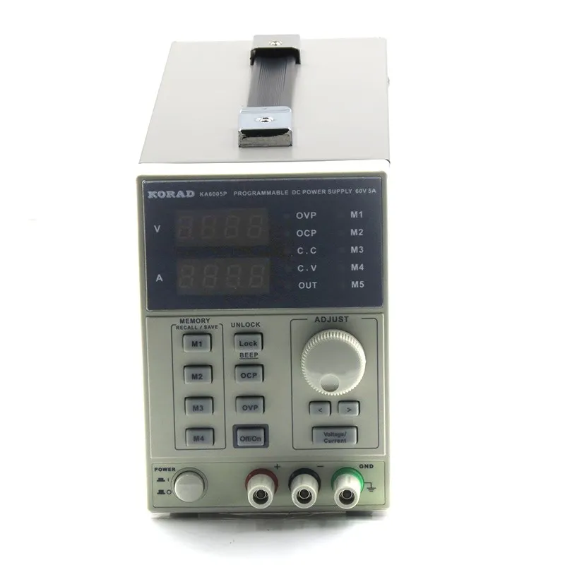 KORAD KA6005D Регулируемый лаборатории DC Питание 60V 5A 0,01 V/0.001A Высокая точность программируемый линейный Напряжение регулятор