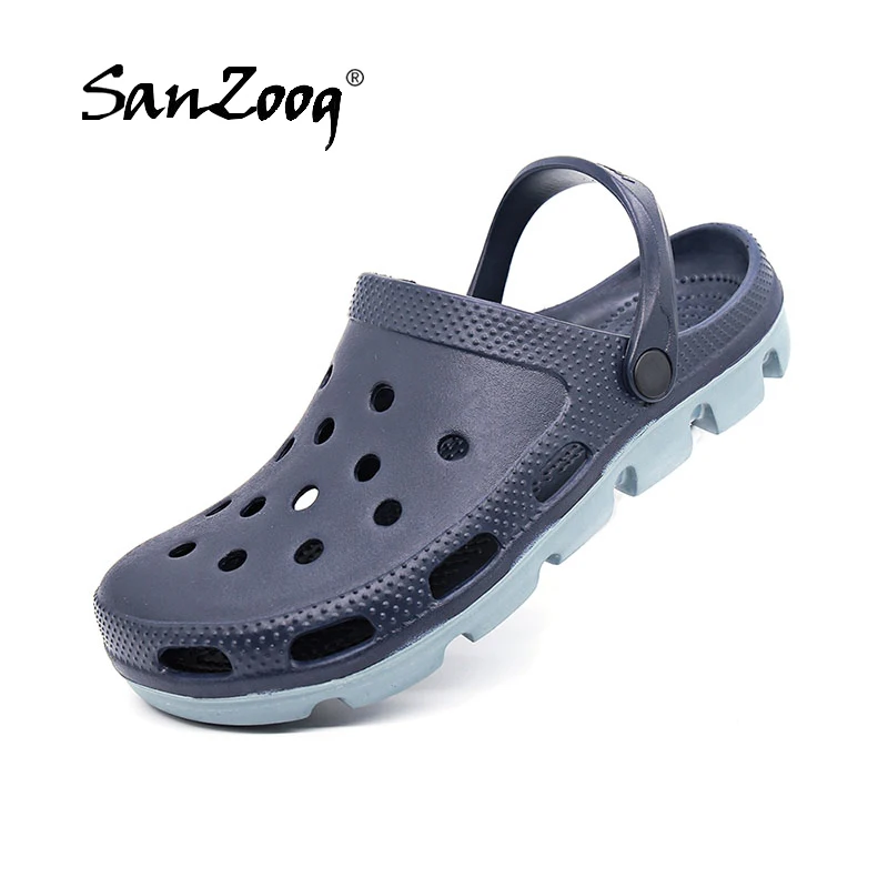 

Summer 2019 Outdoor Slip on Men Beach Sandals Mens Clogs Garden Shoes Crox Sandal Man Clog Zuecos Hombre Cholas Plus Size 48 49