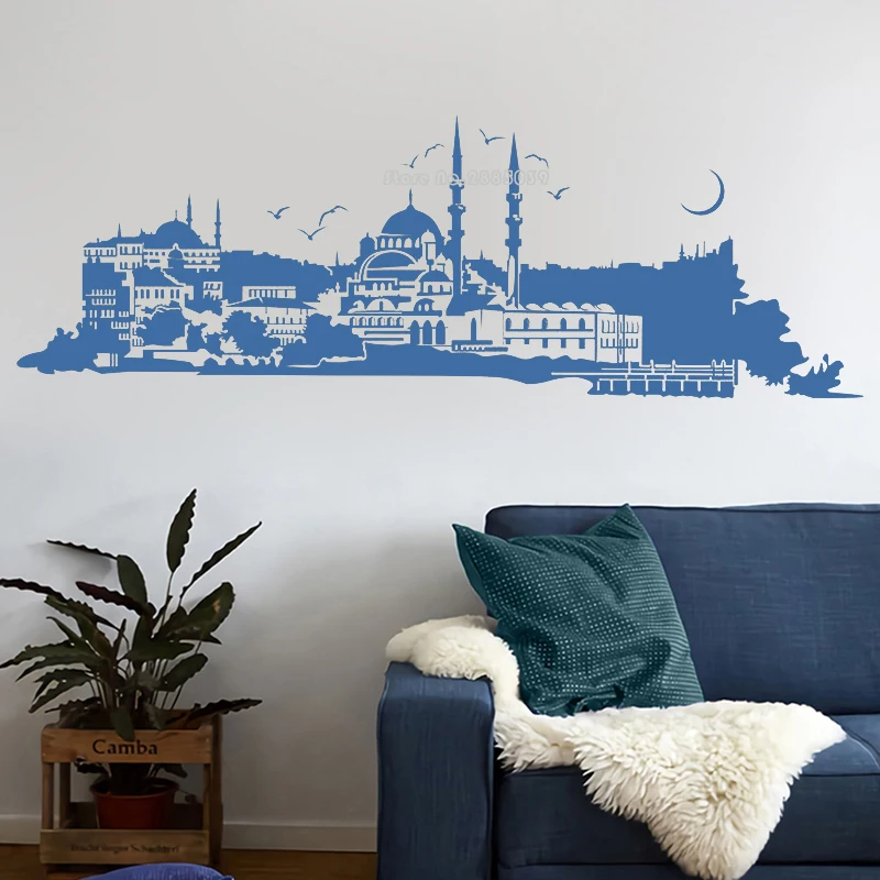 Skyline Istanbul/turquie comme tapisserie murale déco stickersNouveau