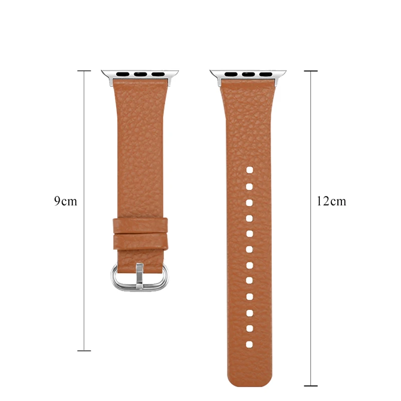 OULUCCI классический кожаный ремешок для Apple series 5/4/3/2/1 черный коричневый сменный ремешок для Apple Watch 38 мм/40 мм/42 мм/44 м