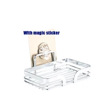 Клей для душа из нержавеющей стали настенное крепление мыльница Блюдо Съемный Многоразовый