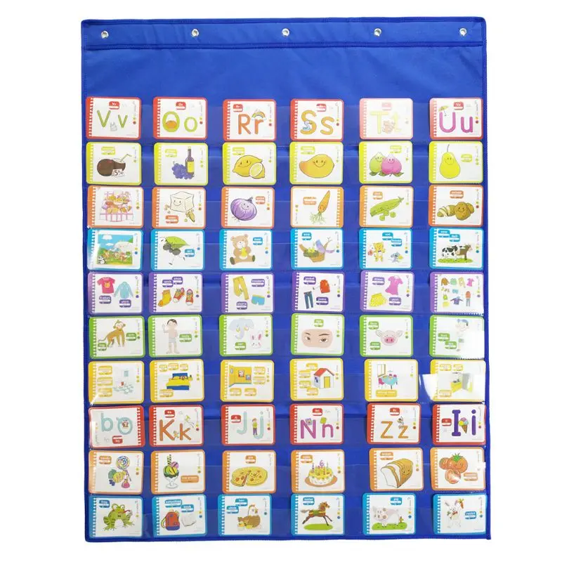 Classroom Pocket Chart With 6 Hooks Standards Daily Schedule For Office Activity 4N45799
