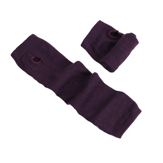 Anime Glove Cosplay Darkly Ninja Mitten Oversleeve Man Women Fashion Sun Block Keep Warm Cuff Purple