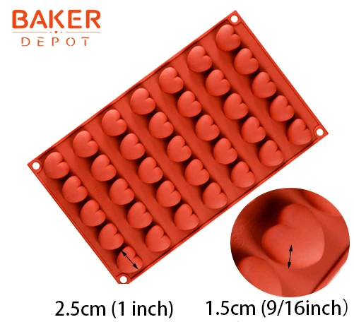 BAKER DEPOT Мини силиконовая формочка для пончиков для конфет, шоколада, Купола, печенья, клейкой формы, ледяной кубик, поднос, инструмент для украшения торта - Цвет: CDY-434