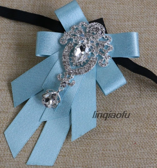 Formal Korean bow Men's British Diamond Collar