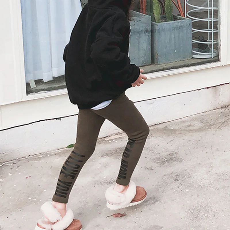New Arrival Girls Thicken Leggings Fashion Autumn Winter Kids Printed Leggings Baby Girls Clothes 2-7t