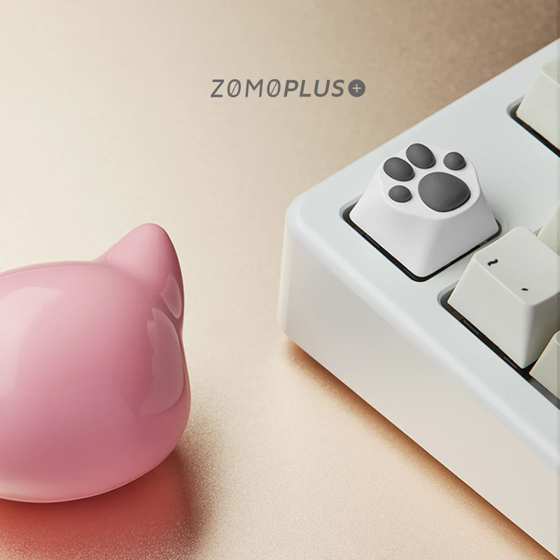 Zomo Além Disso Keycap Mecânica Abs e Silicone Gato Macio e Bonito - Imagem 6