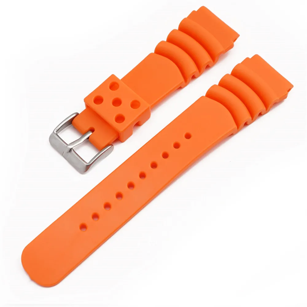Waterproof Silicone Diving Watch Strap - Durable Sport Wristband Replacement