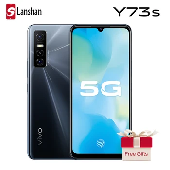 Перейти на Алиэкспресс и купить Оригинальный vivo Y73s 5G мобильный телефон 8 ГБ 128 MTK 720 4100 мА/ч, Батарея 18 Вт зарядки 48MP тройной камеры заднего активно-матричные осид, для мобильн...