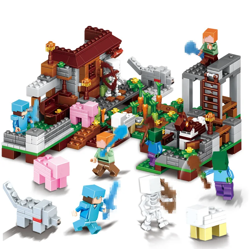 My World the Cave 93028 Building Brick Models Mine Action Figures Craftingly Toys Boys Xmas Gift | Игрушки и хобби
