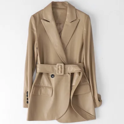 

2019 New Fashion Genuine Goat Leather Jacket H50