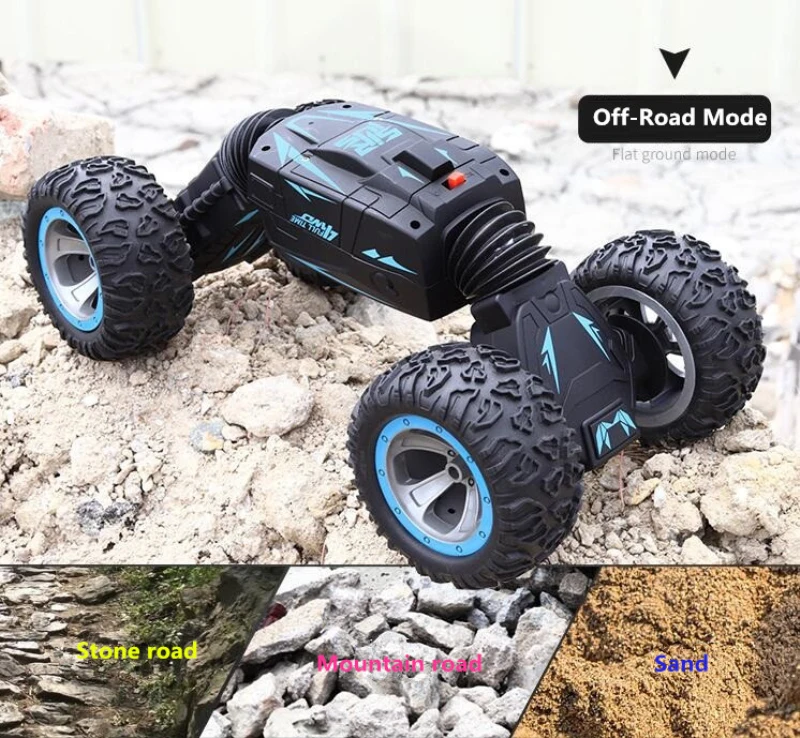Пульт дистанционного управления гоночный Дрифт RC Автомобиль 2,4G 4WD 4x4 вождение двухсторонний трюк один ключ деформация подъем высокая скорость внедорожник RC автомобиль