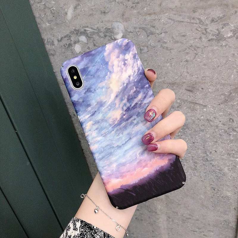Жесткие ПК-Чехлы для huawei P30 P20 lite Коврики 20 Pro небо облако для Honor 8X 10Lite V20 20 Nova 3 3i 4 5Pro 5i задняя крышка
