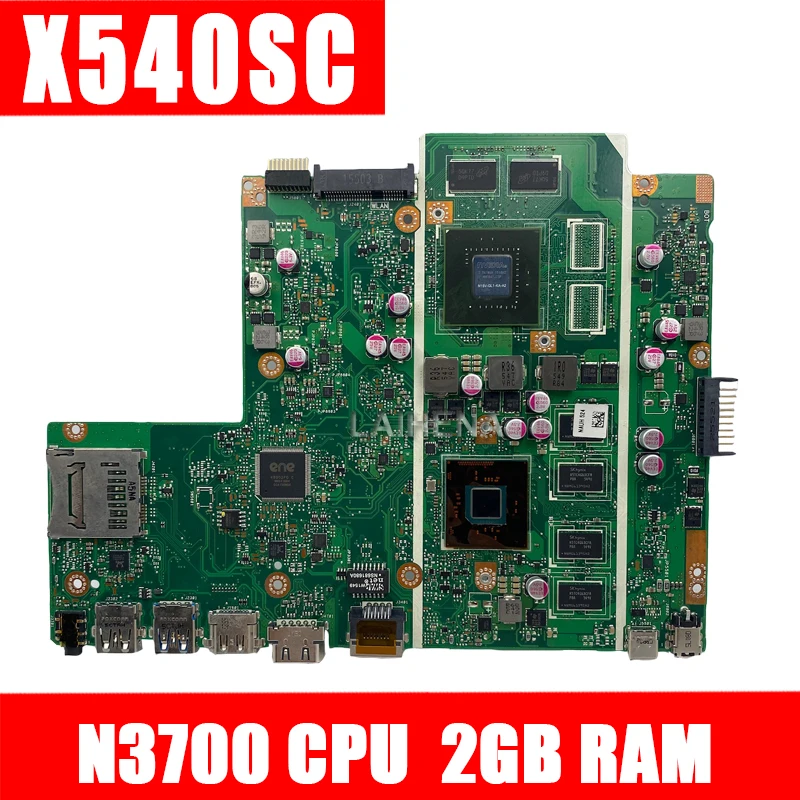 

Akemy X540SC For ASUS X540SC D540S X540S X540 Laotop Mainboard X540SC Motherboard W/ N3700U CPU 2GB RAM