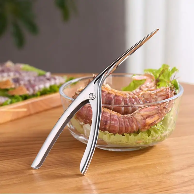 Shrimp Peeler Stainless Steel Creative Safety Non-toxicity Kitchen Practical Economy Stripping Shell Seafood Clip Tool