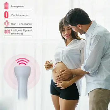 

Bemycutie Baby LCD Ultrasonic Detector Fetal Doppler Prenatal Heart Rate Heartbeat Monitor (one Size, White)