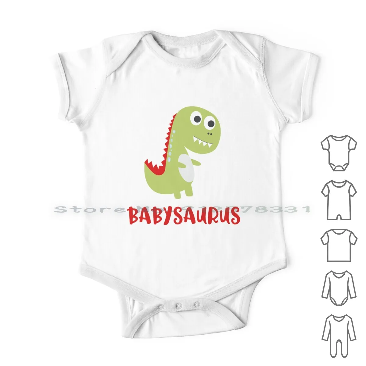 

Babysaurus Birthday Party Cute Dino Desgin Newborn Baby Clothes Rompers Cotton Jumpsuits Awesome Babysaurus Boys Girls Unisex