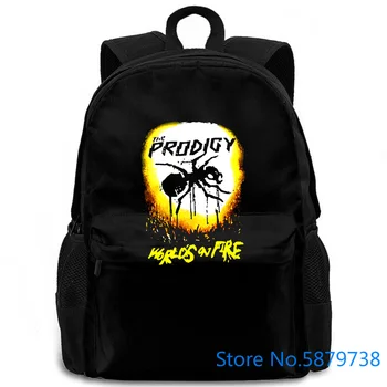 

The Prodigy Worlds on Fire Hot Sale Super Letter Printing women men backpack laptop travel school adult student