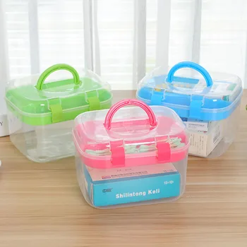 

Medical Kit Portable Transparent Organizer Box Emergency Medical Box