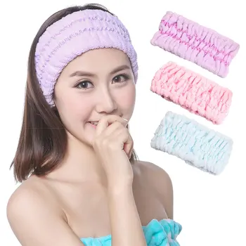

3pcs Makeup Indoor Sports Elastic Women Hair Band Multifunction Do Yoga Fashion Wrap Headband Wide Soft Washing Face Microfiber