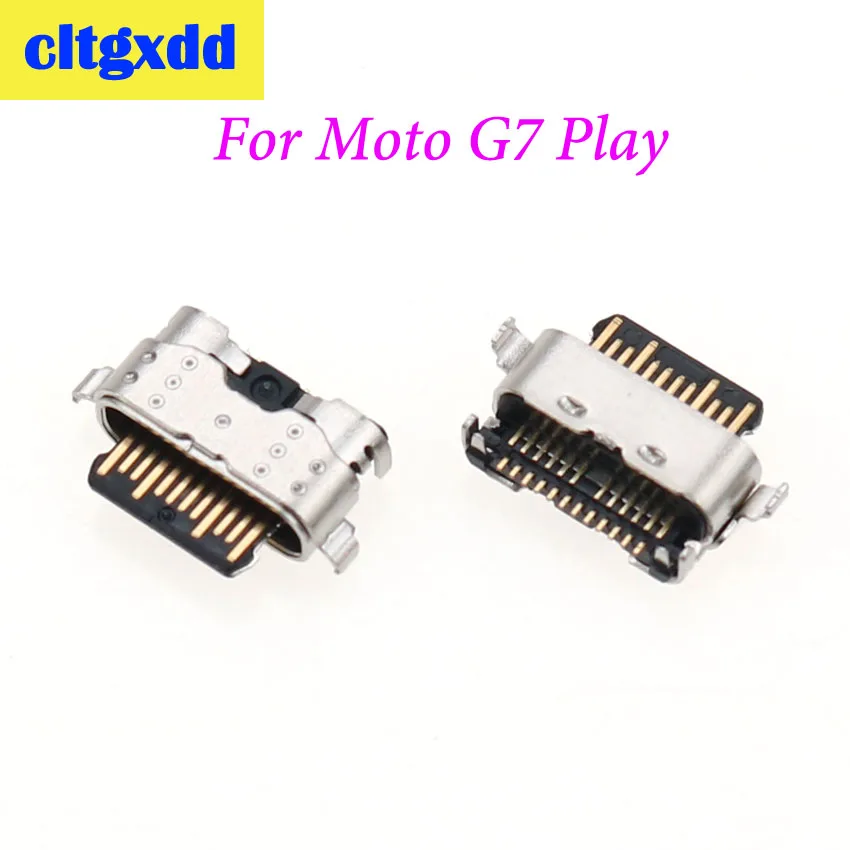 

cltgxdd 1pc For Motorola G7 Play Charging Port Connector Socket Power plug Micro USB Jack For MOTO USB Data Interface