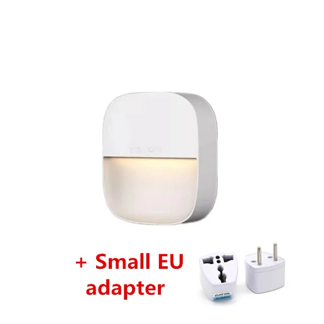 Новейший светодиодный индукционный свет Xiaomi Yeelight с датчиком освещения светодиодный датчик спальни коридора инфракрасный Ночной светильник с датчиком - Цвет: Add Small EU adapter
