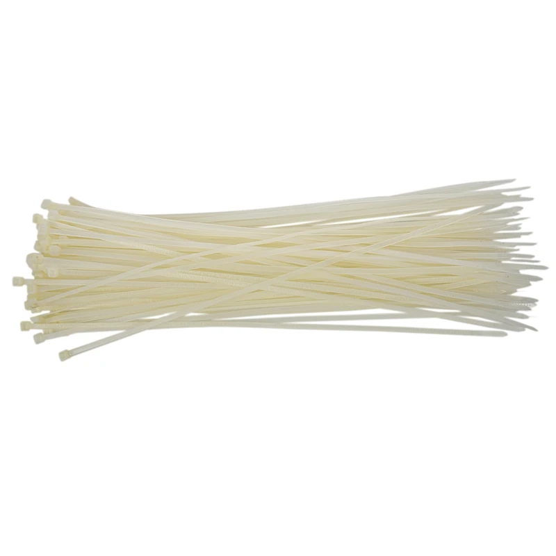 

Promotion! Cable Ties Wraps / Zip Ties, White 100pcs 400mm X5mm
