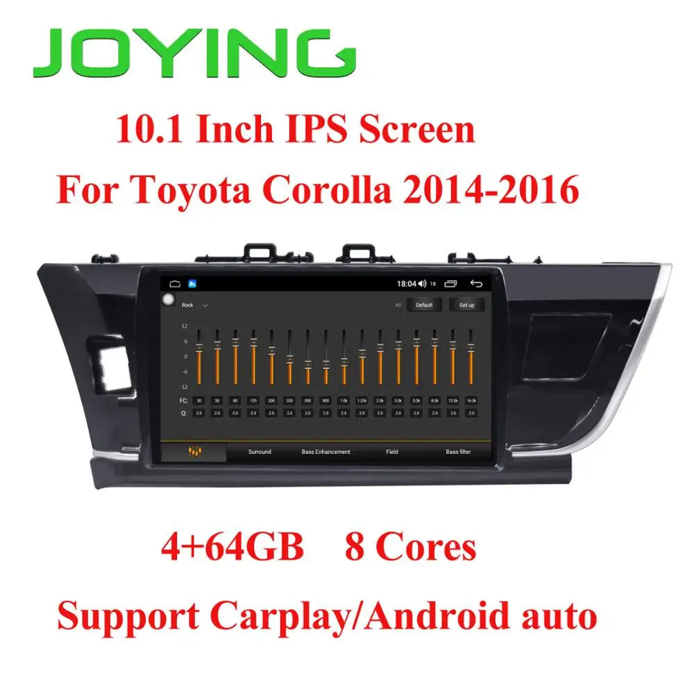 JOYING 10 1 ''экран стерео Мультимедийный плеер GPS навигатор 4 Гб RAM 64 ROM магнитофон