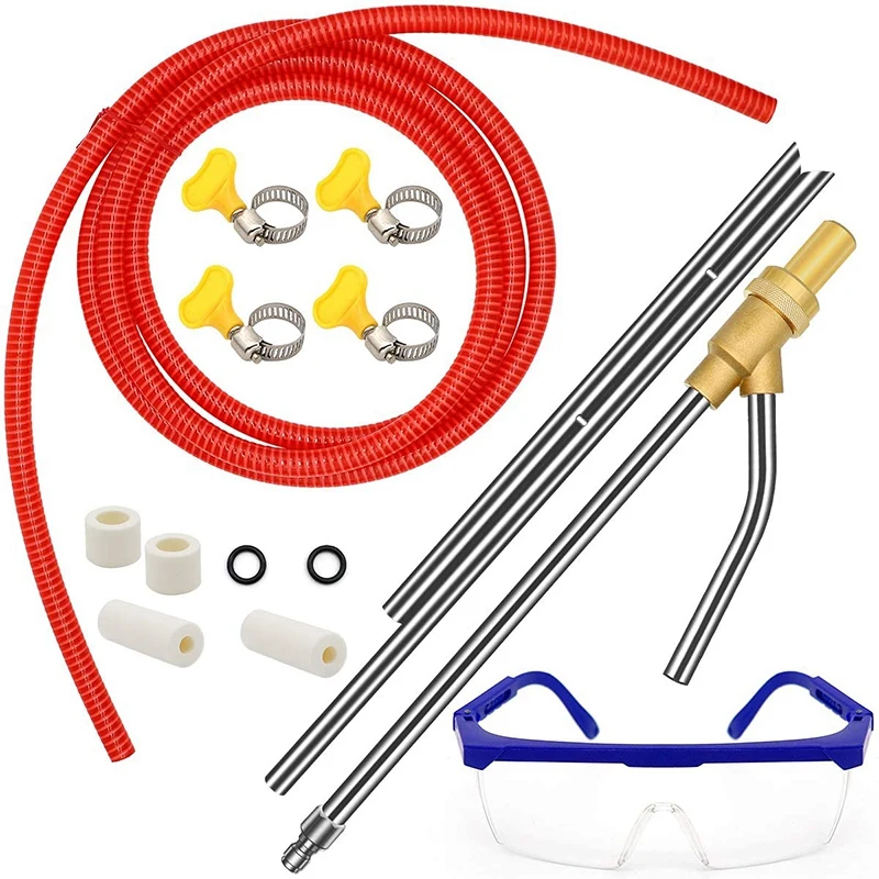 Pressure Washer Sandblasting Kit, Wet Sandblaster Attachment, 5000 PSI, 1/4 Inch Quick Disconnect 1Set
