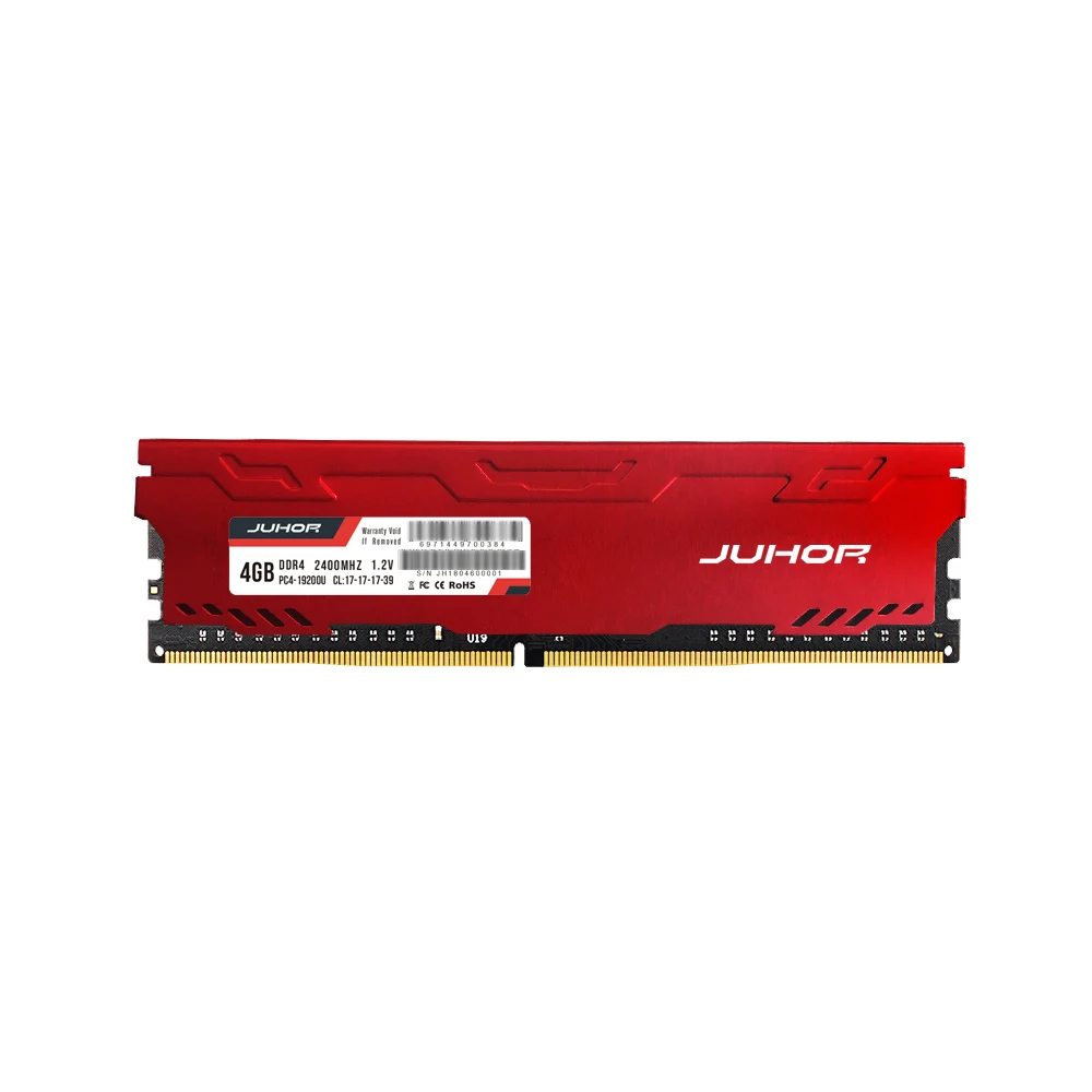 Оперативная память JUHOR ddr4 4 ГБ 8 16 настольная с нагревом udimm 2400 МГц 2666 3000 1 2 в