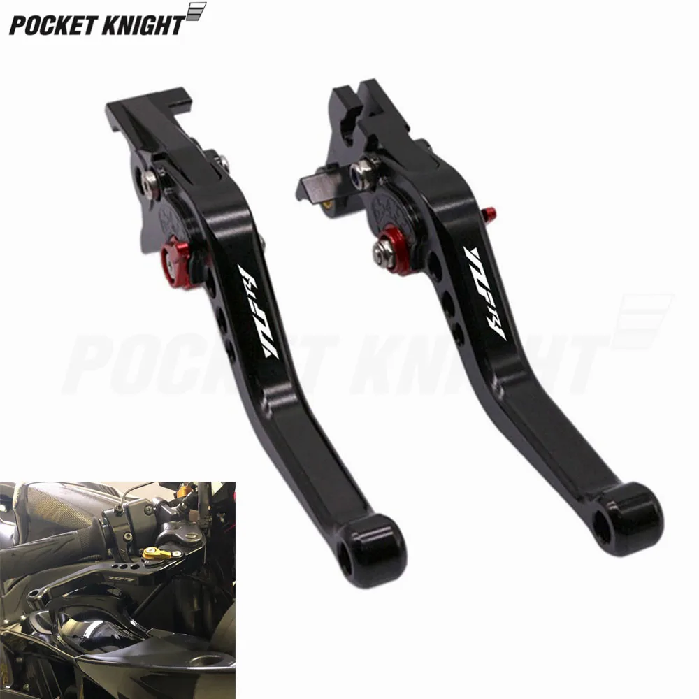 

For Yamaha Yzf R1 YZF-R1 2002 2003 Motorcycle Accessories Short Brake Clutch Levers Adjustable YZF-R1 LOGO