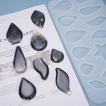 

15 In 1 Waterdrop Pendant Silicone Mold Epoxy Resin Craft DIY Jewelry Making Tool