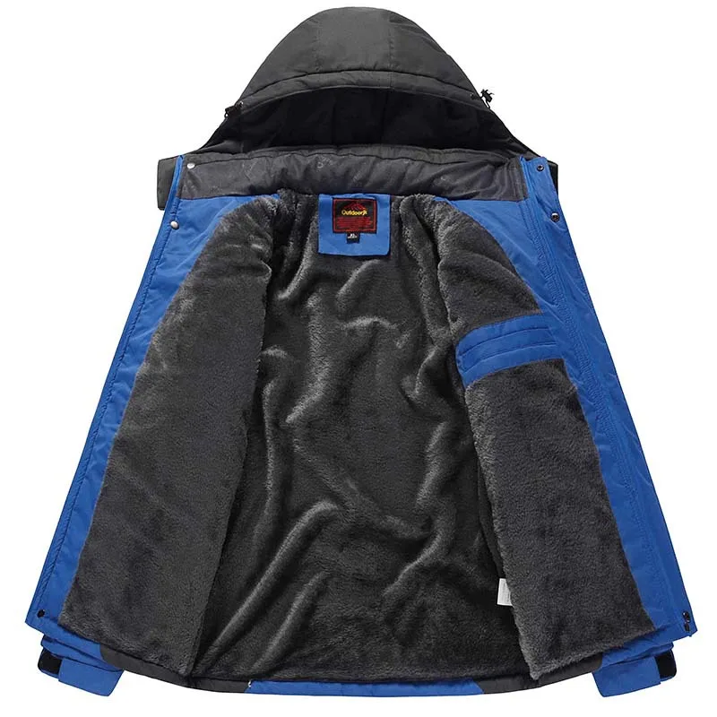 Толстое теплое пальто для альпинизма для мужчин и женщин, большие размеры, Зимний плащ, куртка, хлопковое пальто