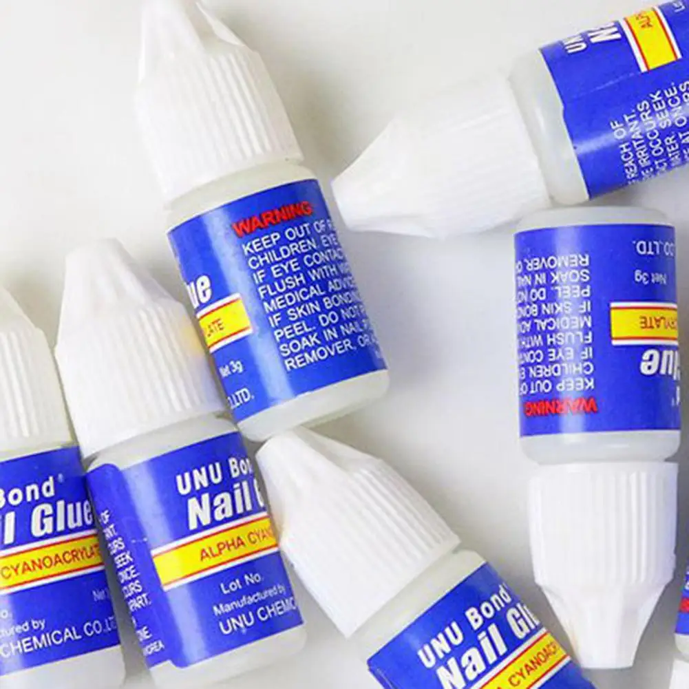 

3g Transparent Adhesive Acrylic Nail Art Glue False Tips Rhinestones Sticky Gel