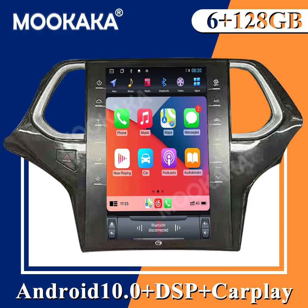 

6+128GB For Trumpchi GS4 Android 10 Car Stereo Radio with Screen Tesla Radio Player Car GPS Navig Head Unit DVD Player