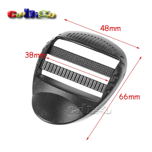 38mm Webbing 5 шт. черный пластик Размер 3/" 1" 1-1/" 1-1/2" лямки лестница замок слайдер Регулируемая пряжка для рюкзака ремни ремень сумка Запчасти - Цвет: 38mm Webbing