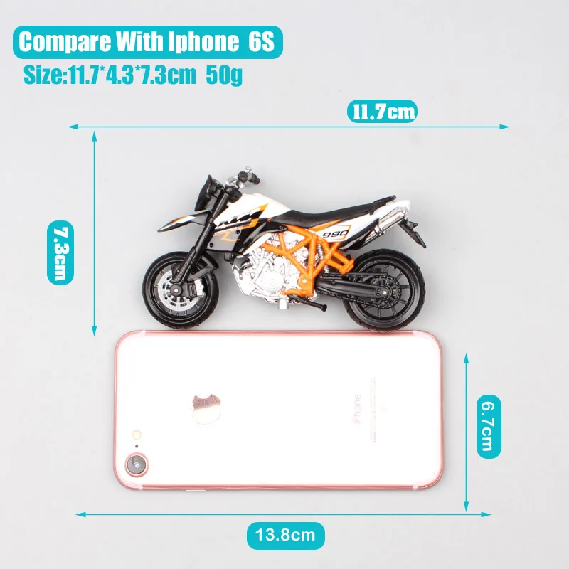 1/18 масштаб Классический Маленький bburago KTM 990 Supermoto R велосипед duke Diecasts& игрушечные транспортные средства Мотоцикл модель маленьких мальчиков thumbnails