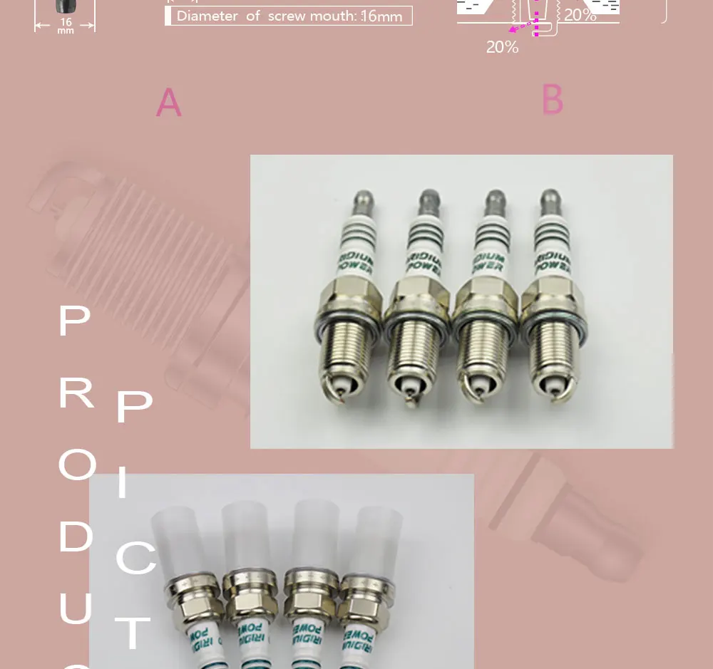 4 шт. IK16 5303 свеча зажигания IRIDIUM POWER свечи Японии для Toyota Nissan Honda 5303|plug for power|plug sparkplug