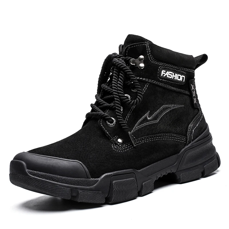 JUNJARM/Брендовые мужские ботинки сезон осень зима в винтажном стиле Мужская обувь