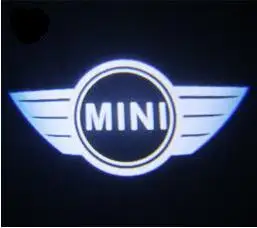 Для Mini Cooper One S JCW R52 R55 R56 R58 R59 R60 F55 F56 F60 земляк, автомобильный светильник с логотипом, светодиодный проектор, автомобильные аксессуары - Испускаемый цвет: 3000 К Золотой