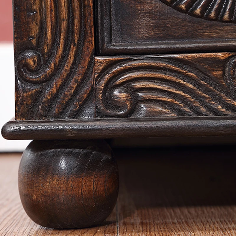 Thai Solid Wood Cabinet with Drawer Screen Cabinet Southeast Asian Style Chinese Furniture Entrance