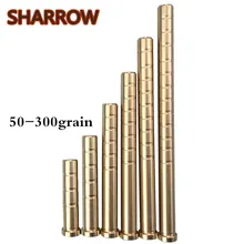 12/24Pcs 50-300Gr Archery Copper Seat Copper Heavy Weight Connect Fit ID6.2mm Arrow Shafts Arrow Shooting Practice Accessories