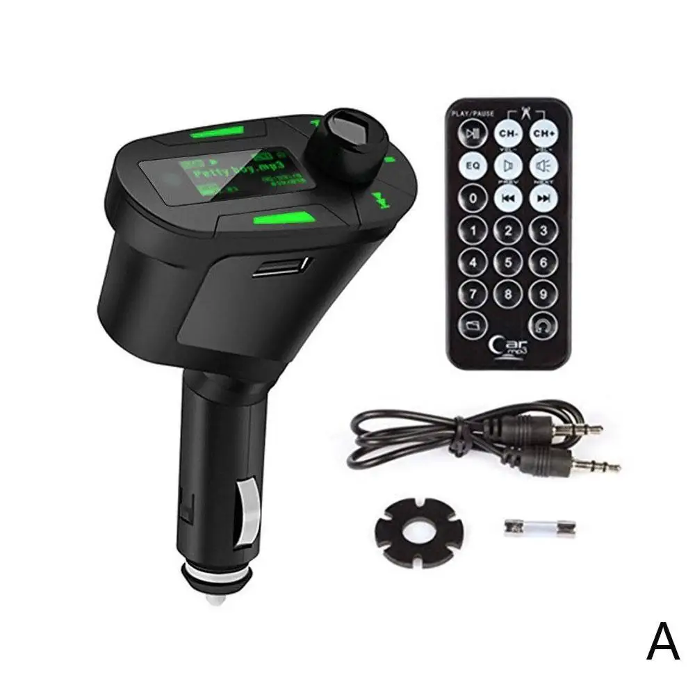 green Автомобильный Bluetooth USB2.0 Автомобильный MP3-плеер Bluetooth передатчик приемник беспроводной стерео аудио музыкальный адаптер автомобильный - Формат цифровых медиаданных: green