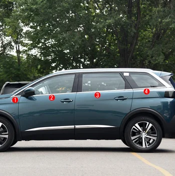 

stainless steel car window trims for peugeot 5008 2017 2018 2nd generation