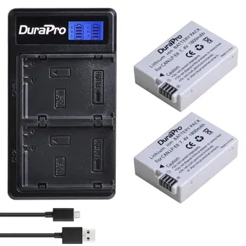 

DuraPro 1800mAh 7.4V LP-E8 LP E8 Camera Battery + LCD Dual USB Charger For Canon EOS 550D 600D 650D 700D kiss X4 X5 X6i X7i Rebe